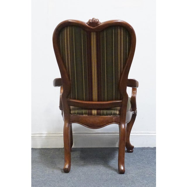 Thomasville Furniture Kent Park Collection Solid Mahogany Traditional Style Dining Arm Chair 38921 For Sale In Kansas City - Image 6 of 10
