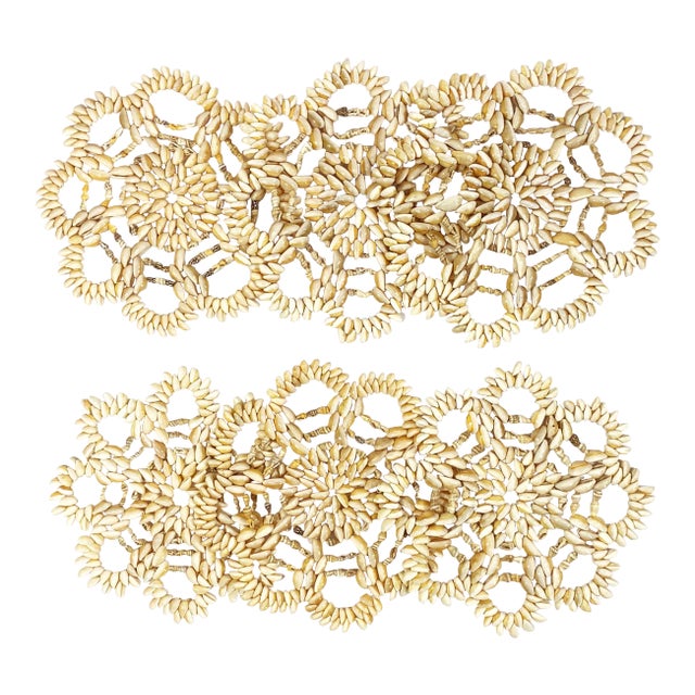 Late 20th Century Shell Placemats - Set of 6 For Sale