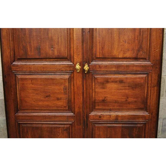 Antique French Louis XVI Style Carved Oak Interior Double ...