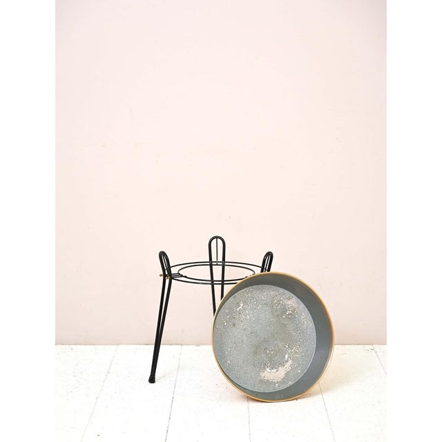 Vintage Metal Planter, 1960s For Sale - Image 3 of 8