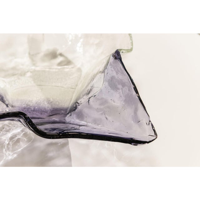 Lavender Mod. S502 Bowl in Crystal by Carlo Nason for AV Mazzega, 1970s For Sale - Image 8 of 13