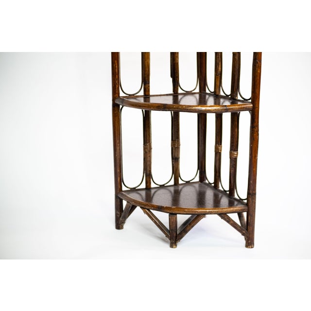 Corner Shelf in Bamboo, 1960s For Sale - Image 3 of 5