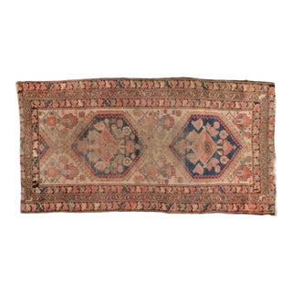 Hand Knotted Antique Persian Rug - 6'3"x 3'2" For Sale