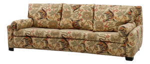 Hollywood Regency 3-Seater Sofa with Lion Motif Upholstery, Italy, 1990s