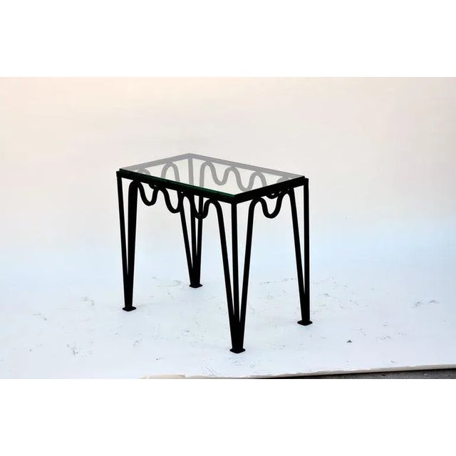 Not Yet Made - Made To Order The 'Méandre' Blackened Steel and Glass Side Table For Sale - Image 5 of 6