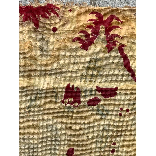 French Needlepoint Chair Cover Tapestry, 1890s For Sale - Image 14 of 18
