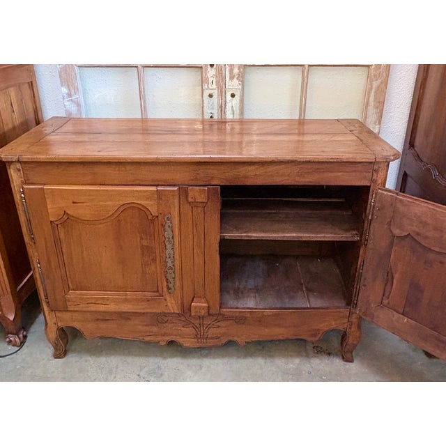 French Provincial 19th Century French Cherry Buffet For Sale - Image 3 of 12