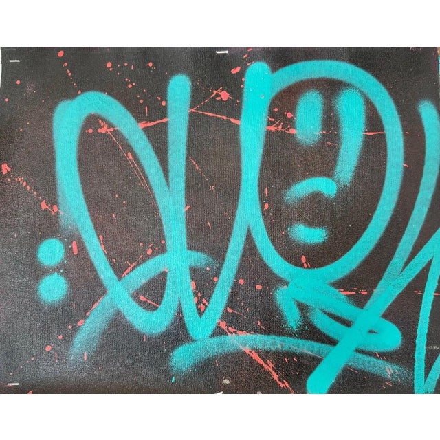 Quik, Lin Felton, Seen University, 2019, Acrylic on Canvas For Sale - Image 4 of 4