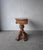 Wood Oak Demi Lune Renaissance Revival Style Console Entry Table For Sale - Image 7 of 11