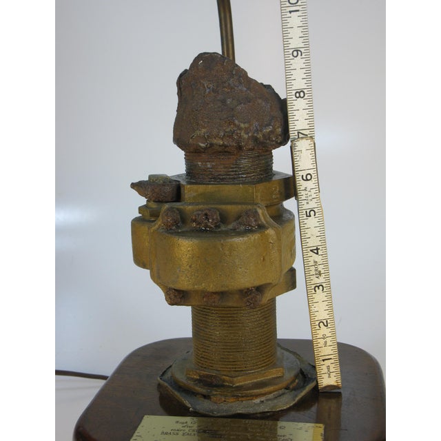 Table Lamp Nautical Antique S.S. San Jose Brass Recovered Pipe For Sale - Image 14 of 16