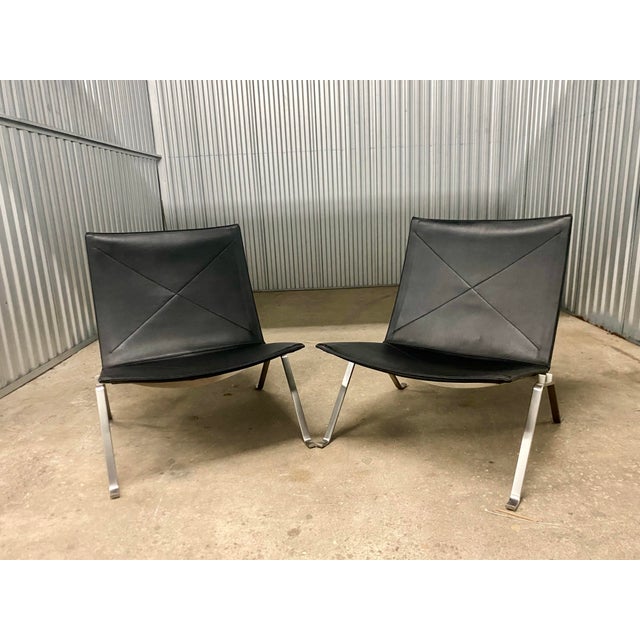 Pk22 Lounge Chairs Designed by Poul Kjaerholm From Fritz Hanzen . For Sale - Image 13 of 14
