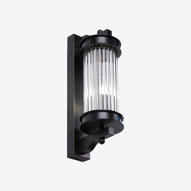 Small Black Elon Wall Light from Pure White Lines For Sale - Image 6 of 9