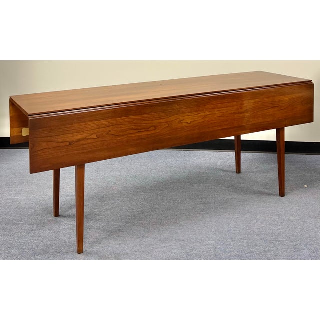 Brown Henkel Harris Black Cherry Drop Leaf Harvest Table For Sale - Image 8 of 10