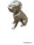 Metal Vintage Silver-Tone Metal Boxer Dog For Sale - Image 7 of 7