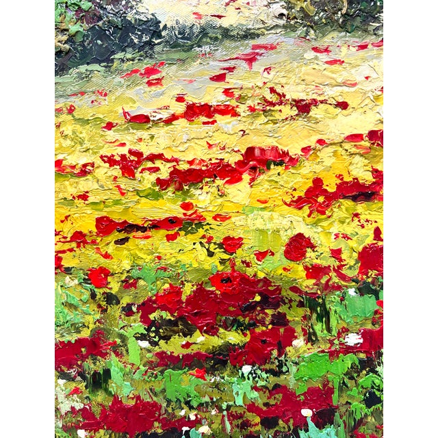 20th Century Original Oil on Canvas Painting - Italian Poppies ...