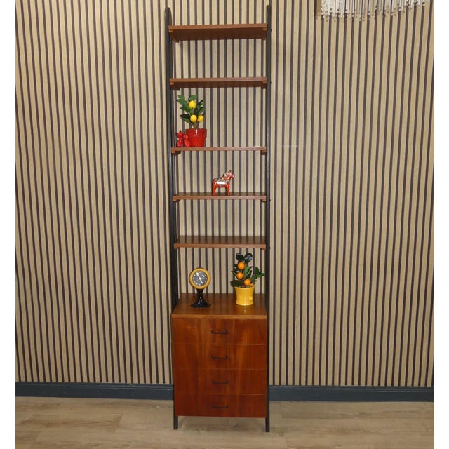 Freestanding Teak Shelf, 1960s For Sale - Image 11 of 12