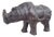 Large Mid-Century Leather Rhino Figurine byOmersa for Liberty & Co., London For Sale