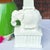 Green Late 20th Century White Elephant Table Lamp With Green Lacquered Shade - Newly Painted For Sale - Image 8 of 12