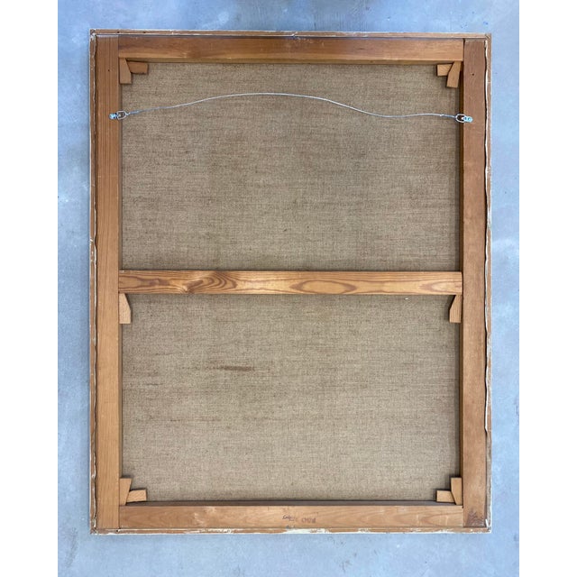 Mid 20th Century Swedish Cubist Oil Painting For Sale - Image 9 of 10