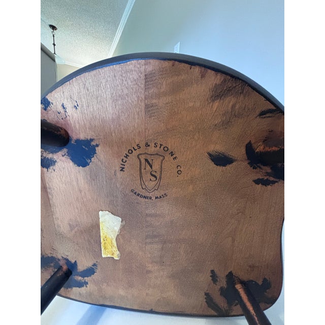 1930s Nichols & Stone Co Comb Back Arm Chairs (Two) For Sale - Image 10 of 10