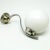 Silver Czechoslovakian Art Deco Wall Lamp, 1950s For Sale - Image 8 of 9