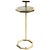 Gold Brass Plated Gibson Martini Table with Cracked Gesso Surface by Casa Botelho For Sale - Image 8 of 8