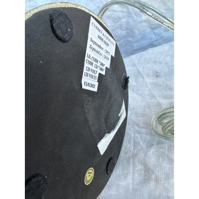 Pistachio Currey & Company Paint Spill "Rana" Table Lamp For Sale - Image 8 of 9