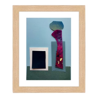 "Pop Music 7" Original Mixed-Media Collage on Paper by Zac Woodiel For Sale
