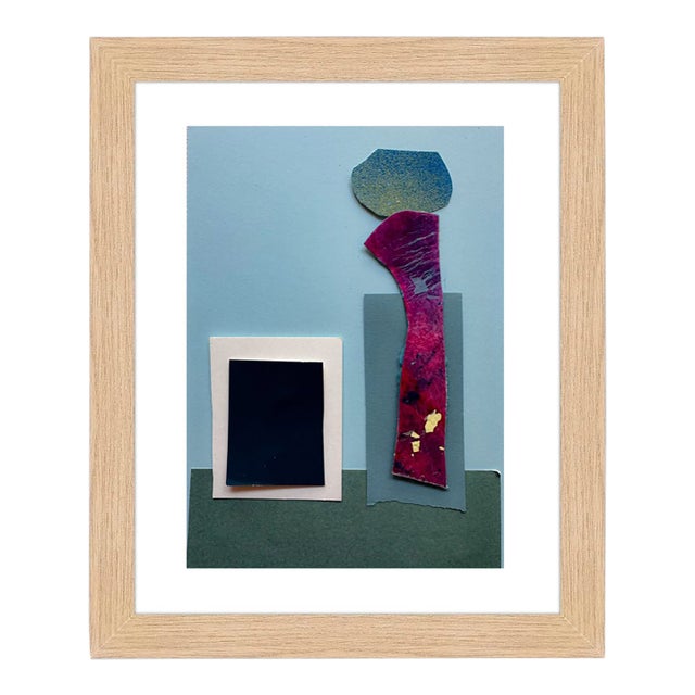 "Pop Music 7" Original Mixed-Media Collage on Paper by Zac Woodiel For Sale