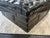 Vintage Large Leather Tufted Ottoman With Nail-Head Detail Coffee Table For Sale - Image 4 of 10