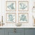 Kenneth Ludwig Chicago Coral Silhouettes In Soft Green, Set Of 4 For Sale - Image 4 of 4