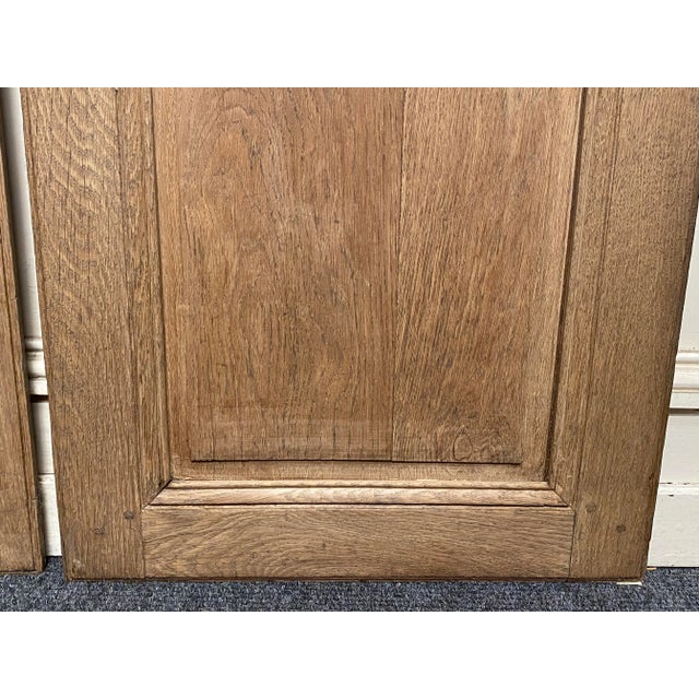 19th Century French Bleached Oak Mirrors, Set of 2 For Sale - Image 6 of 11