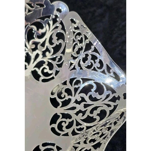 Metal Art Deco Sterling Silver Trinket Dish by William Adams, Birmingham, 1932 For Sale - Image 7 of 18