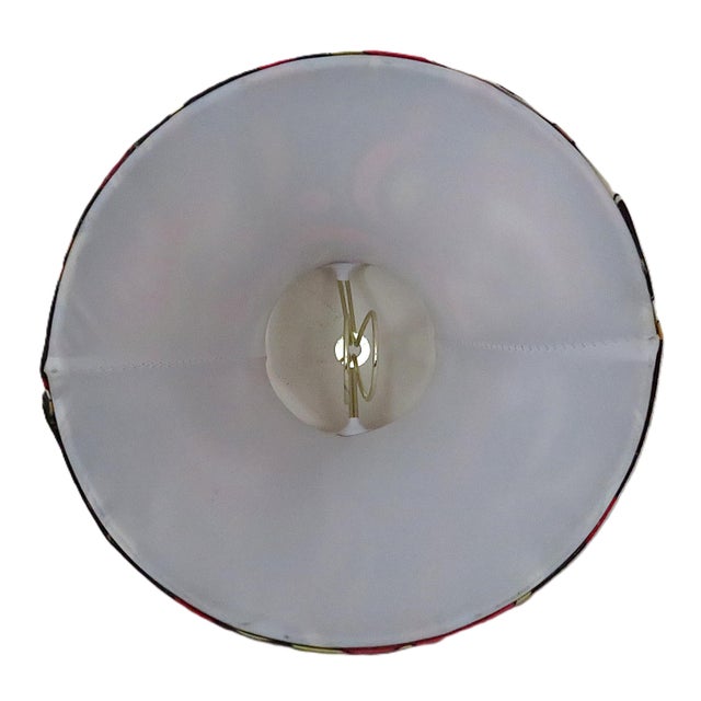 Mid-Century Modern Set of 4 Pucci Style Lamp or Chandelier Shades Clip-on Bell Mid Century Modern Mod Psychedelic Retro For Sale - Image 3 of 3