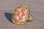 1990s The 154th Avenue: Pink Coral and Natural Diamond Cocktail Ring in Yellow Gold For Sale - Image 5 of 11