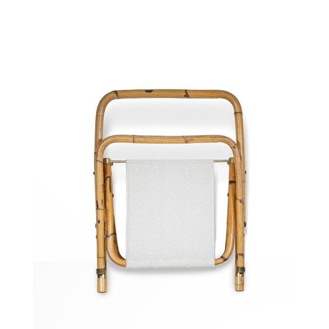 Folding Bamboo Chair, Italy, 1960s For Sale - Image 3 of 5