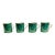 Mid 20th Century Mid Century Modern Japanese Porcelain Neiman Marcus Malachite Espresso Cups - A 4 Piece Set For Sale