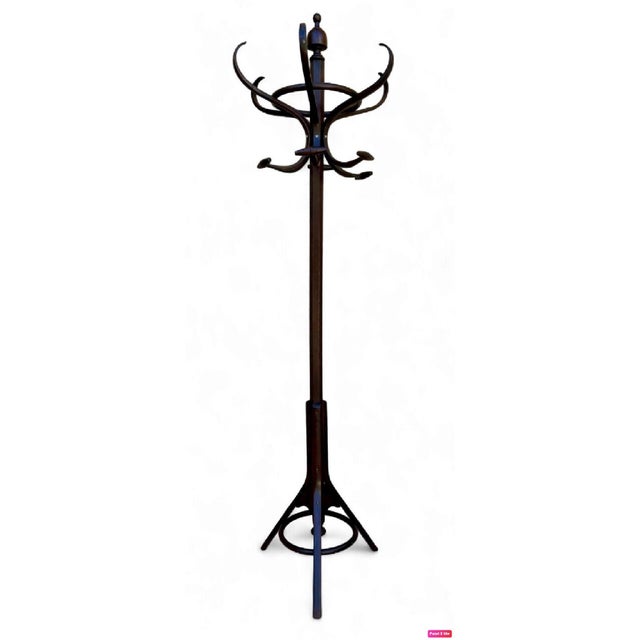 Thonet coat rack from the beginning of the 20th century offers great comfort because it can be rotated. Original condition...