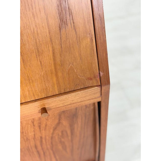 Wood Mid-Century Danish Secretary in Teak by Bernhard Pedersen & Søn for Eskilstrup-Falster Møbelfabrik, 1960s For Sale - Image 7 of 18