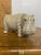 Mid-Century Modern Small Vintage Ceramic Hippopotamus Figurine Planter For Sale - Image 3 of 3