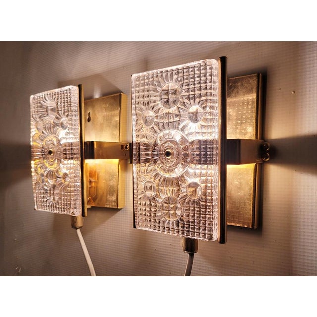 Vintage Wall Lamp by Carl Fagerlund for Orrefors, 1960s For Sale - Image 9 of 14