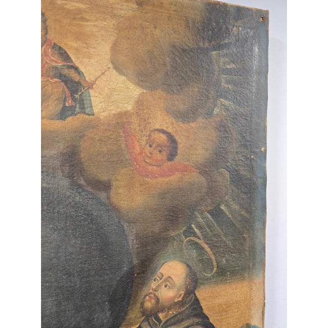 Baroque School Artist, Figurative Composition, 18th Century, Oil Painting on Canvas For Sale - Image 9 of 15