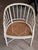 Set of Four Regency Style White Painted Faux Bamboo Armchairs With Cane Seats For Sale - Image 10 of 13