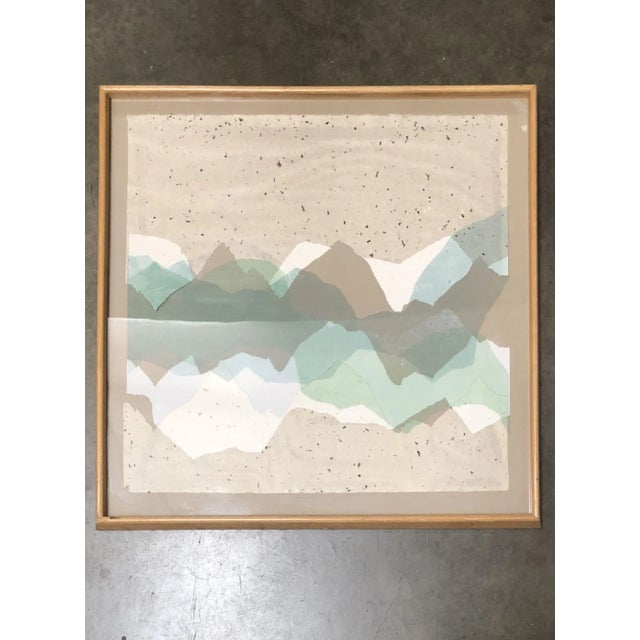 Framed Canvas Art Mountian Peaks Collage Artwork Print For Sale - Image 4 of 5