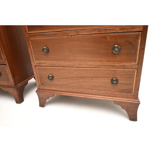Vintage Georgian Chests of Drawers, 1930, Set of 2 For Sale - Image 11 of 13