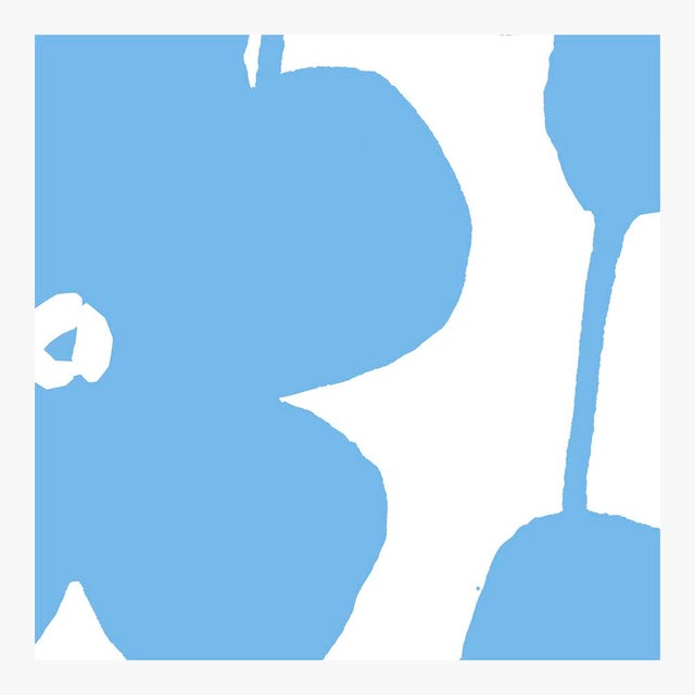 Contemporary Fabulous Flowers in Summer Blue No. 2 Fine Art Print 40" X 40" by Liz Roache For Sale - Image 3 of 5