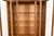 Drexel Heritage Mid-Century Hollywood Regency Campaign Carved Walnut Lighted Bookcase or Display Cabinet For Sale In South Bend - Image 6 of 15