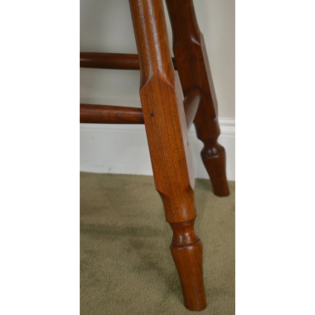 Wynnewood Woodworks Hand Crafted Solid Walnut Bar Stool For Sale - Image 11 of 12