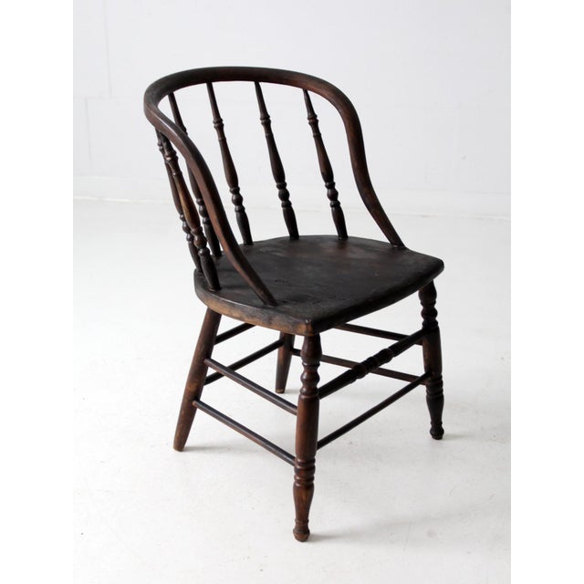 Antique Windsor Captains Chair For Sale - Image 6 of 11