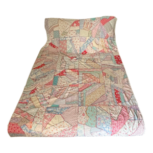 1950's-60's Boho Chic Floral Summer Crazy Quilt